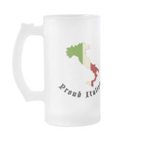 Proud Italian Frosted Beer Mug