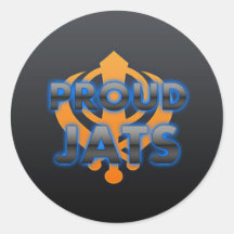 Proud Jats, Jats pride Round Stickers
