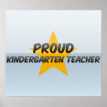 Proud Kindergarten Teacher Poster