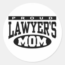 Proud Lawyer's Mom Stickers