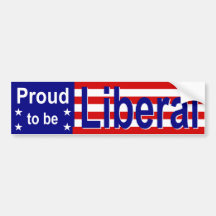 Proud Liberal 1 Bumper Sticker