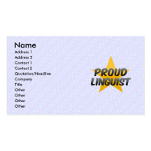 Proud Linguist Business Cards
