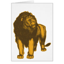 Proud  Lion  Greeting Card