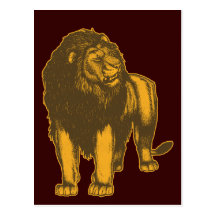 Proud  Lion Postcard