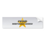 Proud Maintenance Worker Bumper Sticker
