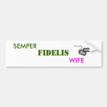 PROUD MARINE WIFE BUMPER STICKERS