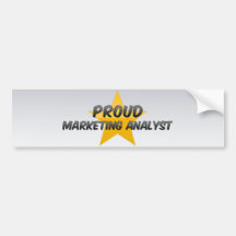 Proud Marketing Analyst Bumper Sticker