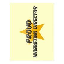 Proud Marketing Director Postcards