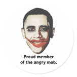 Proud member of the angry mob stickers