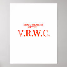 Proud Member of VRWC Faded.png Print