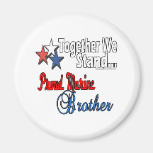 Proud Military Brother Refrigerator Magnets