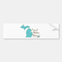 Proud Mitten Mom.jpg Bumper Stickers