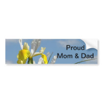 Proud Mom & Dad bumper sticker Blue Sky