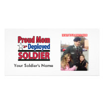 Proud Mom of a Deployed Soldier Picture Card