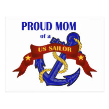 Proud Mom of a US Sailor Postcards