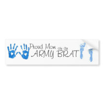 proud mom of an army brat bumper sticker