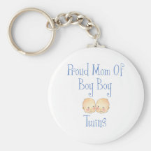 Proud Mom Of Boy Twins Key Chain