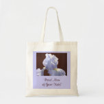 Proud Mom of Great Kids! tote bag Blue Iris Flower