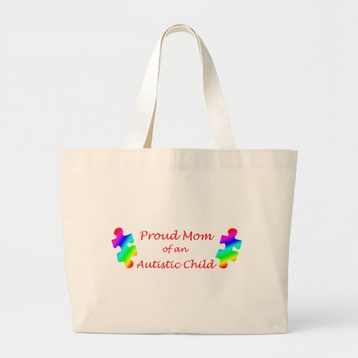 Proud Mom Tote Canvas Bags