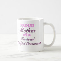 Proud Mother of a Chartered Certified Accountant Coffee Mugs