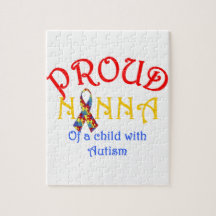Proud Nanna of a Child with Autism Jigsaw Puzzle
