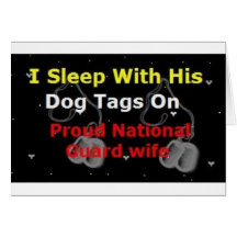 Proud National Guard Wife Greeting Card