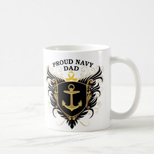 Proud Navy Dad Coffee Mug