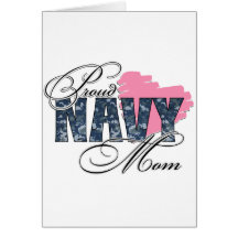Proud Navy Mom Greeting Card