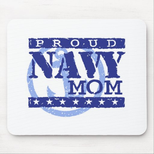 Proud Navy Mom Mouse Pad
