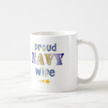 proud navy wife mug