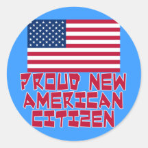 Proud New American Citizen Sticker