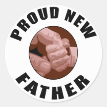 Proud New Father Gift Stickers