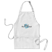 Proud New Grandad Baby Boy Footprints Apron