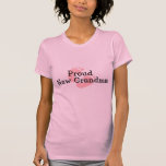 Proud New Grandma Baby Girl Footprints T Shirts