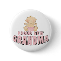 PROUD NEW Grandma T-Shirt Buttons