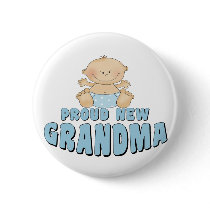 PROUD NEW Grandma T-Shirt Pin