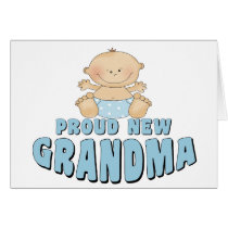 PROUD NEW Grandma T-Shirt Cards