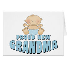 PROUD NEW Grandma T-Shirt Cards