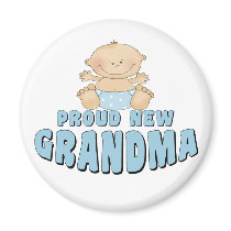 PROUD NEW Grandma T-Shirt Magnets
