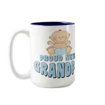 PROUD NEW Grandpa Boy Coffee Mug