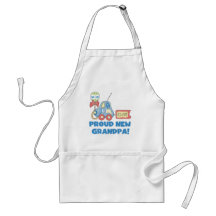 Proud New Grandpa It's a Boy TShirts and Gifts Aprons