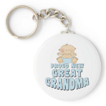 PROUD NEW Great Grandma T-Shirt Key Chains