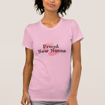 Proud New Nonna Baby Girl Footprints Shirts