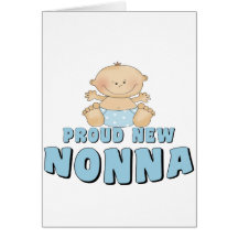 PROUD NEW Nonna T-Shirt Greeting Cards