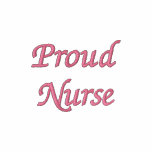 Proud Nurse- L.P.N./Pink Embroidered Hooded Sweatshirt