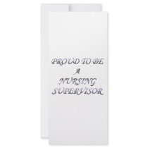 PROUD NURSING SUPERVISOR RACK CARD DESIGN