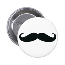 Proud of my Stache....Moustache Pinback Buttons