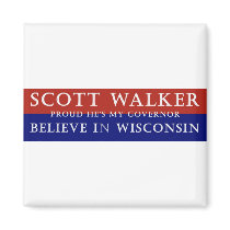 Proud of Scott Walker Refrigerator Magnets