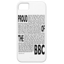 Proud of the BBC, iPhone 5 Case white