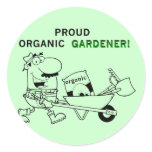 Proud Organic Gardener Tshirts and Gifts stickers
